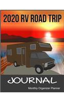 2020 RV Road Trip Journal Monthly Organizer Planner