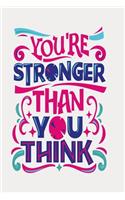 Notizbuch You're stronger than you think