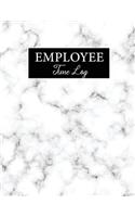Employee Time Log: Marble Cover - Daily Employee Time Logbook - Track Record and Organize Hours Worked - Timesheet Log Book - Work Time Record Book(1 Time Sheets for Employees)