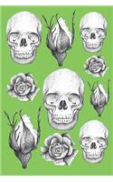 Notebook: Skull Journal 6x9 Lined Notebook 150 Pages