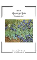 Irises Cross Stitch Pattern - Vincent van Gogh: Regular and Large Print Cross Stitch Chart