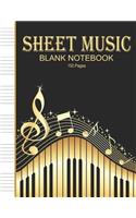 Sheet Music Blank Notebook