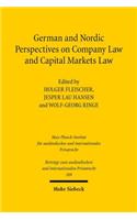 German and Nordic Perspectives on Company Law and Capital Markets Law