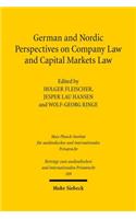 German and Nordic Perspectives on Company Law and Capital Markets Law