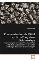 Kommunikation als Mittel zur Schaffung einer Gefahrenlage
