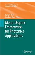 Metal-Organic Frameworks for Photonics Applications