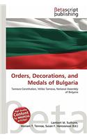 Orders, Decorations, and Medals of Bulgaria