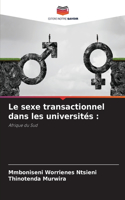 sexe transactionnel dans les universités