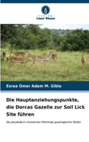 Hauptanziehungspunkte, die Dorcas Gazelle zur Soil Lick Site führen
