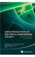 Iaeng Transactions on Electrical Engineering Volume 1 - Special Issue of the International Multiconference of Engineers and Computer Scientists 2012