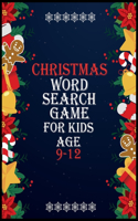 Christmas Word Search Game for Kids Age 9-12