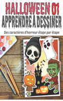 Halloween 01 Apprendre à Dessiner Des caractères d'horreur étape par étape