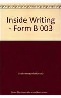 Inside Writing: A Writer's Workbook : Form B