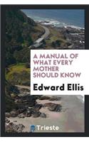 A Manual of What Every Mother Should Know