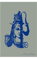 Journal Daily: Lord Shiva In Holy Contemplation, Mandala Backcover, Lined Blank Journal, 6 x 9, 120 Pages