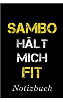 Sambo Hält Mich Fit Notizbuch