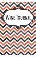 Halloween Chevron Wine Journal