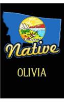 Montana Native Olivia: College Ruled Composition Book