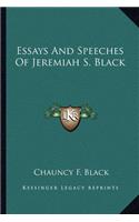 Essays And Speeches Of Jeremiah S. Black