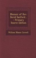 Memoir of REV. David Sanford...