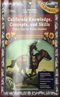 Us History American Stories: Beginnings to World War I, California Knowledge, Concepts, and Skills