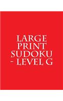 Large Print Sudoku - Level G