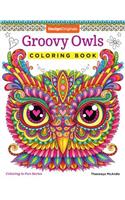 Groovy Owls Coloring Book