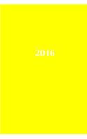 2016: Calendario/Scadenzario: 1 settimana per 2 pagine, Formato 6" x 9" (15.24 x 22.86 cm), Copertina giallo(7 Calendario/Scadenzario)