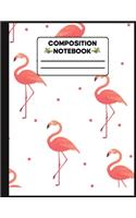 Pink Flamingo Composition Notebook