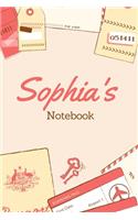 Sophia First Name Sophia Notebook