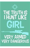 The Truth Is I Hunt Like Girl Very Armed Very Dangerous