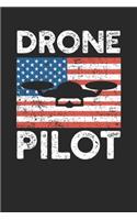 Notebook: Drone Pilot 6x9 Dot Grid 120 Pages