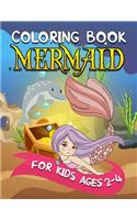 Mermaid Coloring Book for Kids Ages 2-4