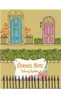 Cornell Note Taking System: Flowers house, Note Taking Notebook, For Students, Writers, school supplies list, Notebook 8.5 x 11- 120 Pages