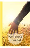 Wellbeing Journal: The compact wellbeing notebook journal for all your gratitude and happiness - Grateful hands