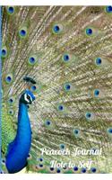 Peacock Journal Note to Self