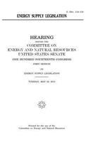 Energy supply legislation