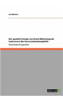 gezielte Einsatz von Event-Marketing als Instrument der Kommunikationspolitik