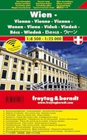 Vienna, City Plan 1:25.000 / 1:10.000, Tourist Map, freytag
