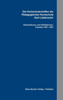 Hochschulschriften der Pädagogischen Hochschule >Karl Liebknecht
