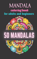 Mandala coloring book for adults and beginners