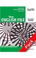 New English File: Intermediate: Workbook with MultiROM Pack: Six-level general English course for adults(New English File)