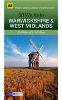 50 Walks in Warwickshire & West Midlands: 50 Walks of 2-10 Miles(AA 50 Walks In...)