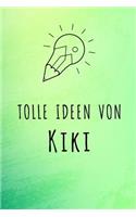 Tolle Ideen von Kiki: Unliniertes Notizbuch mit Rahmen für deinen Vornamen