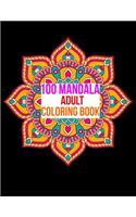 100 Mandala Adult Coloring Book