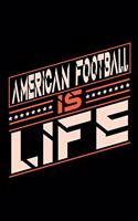 American Football is Life: Blank Lined Notebook for People who love their Sports and Hobbies