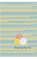 Knitting Design Graph Paper: 4:5 Ratio Design Blank Knitter's Journal on Your Design Knitting Charts for Creative New Patterns Composition Notebook
