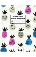 Blank Sheet Music Notebook