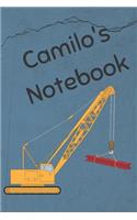 Camilo's Notebook: Heavy Equipment Crane Cover 6x9 200 pages personalized journal/notebook/diary(2 Jr Journals and Notebooks for Camilo)