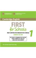 Cambridge English First for Schools 1 for Revised Exam from 2015 Audio CDs (2): Authentic Examination Papers from Cambridge English Language Assessment(FCE Practice Tests)